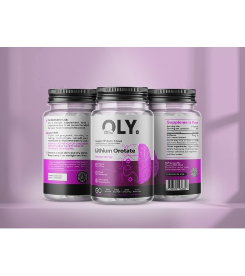 Oly - Lithium Orotate - 5mg - 60 vcaps