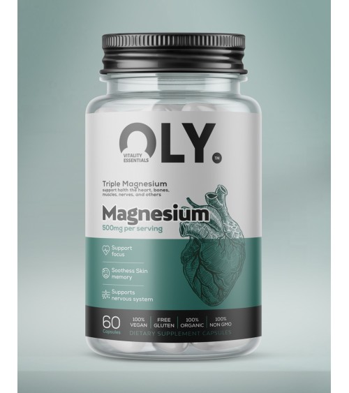 Oly - Triple Magnesium, 500mg - 60 vcaps