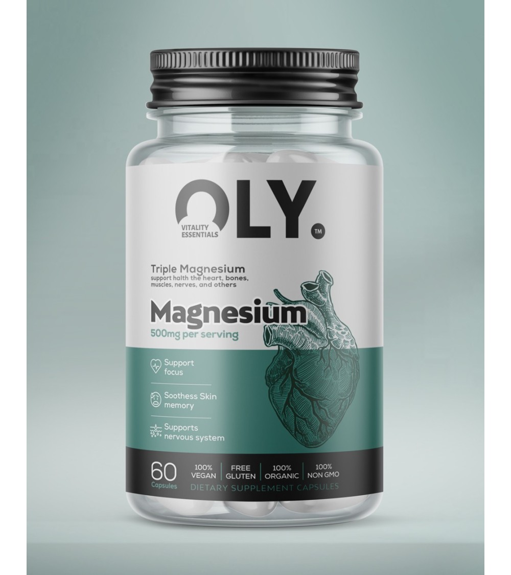 Oly - Triple Magnesium, 500mg - 60 vcaps