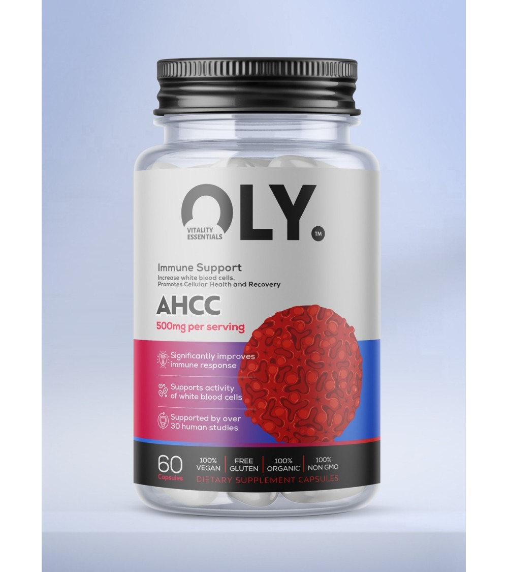 Oly - AHCC - 500mg - 60 vcaps