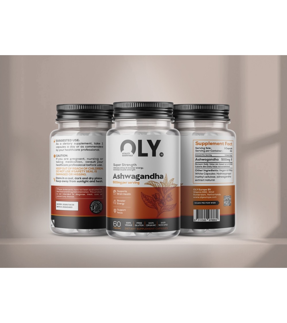 Oly - Ashwagandha - 500mg - 60 vcaps