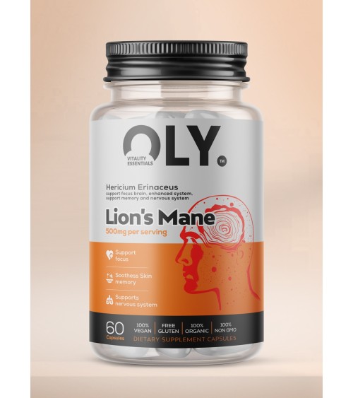 Oly - Lion's Mane - 500mg - 60 vcaps