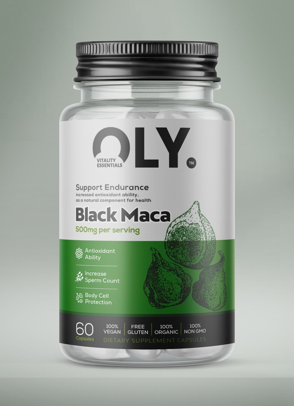 Oly - Black Maca - 500mg - 60 vcaps