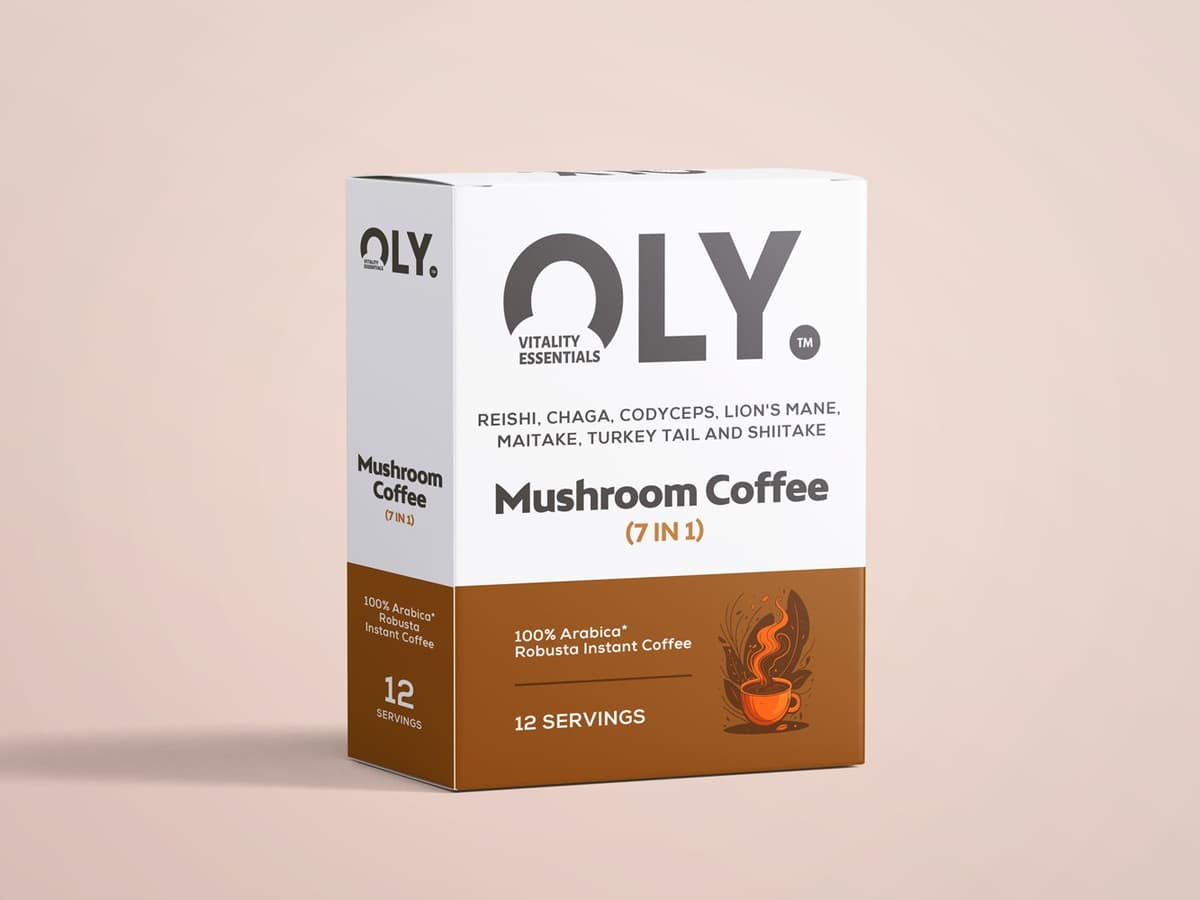Oly - Mushroom Coffee (7 in 1) – OLY förpackning